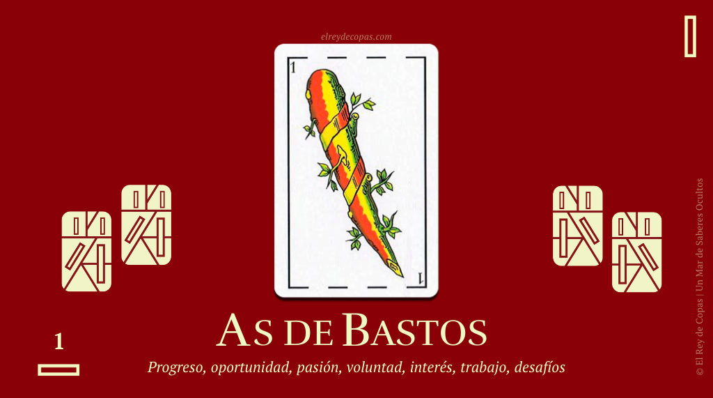 As de Bastos Baraja Española: Significado Adivinatorio y Aspectos Relevantes