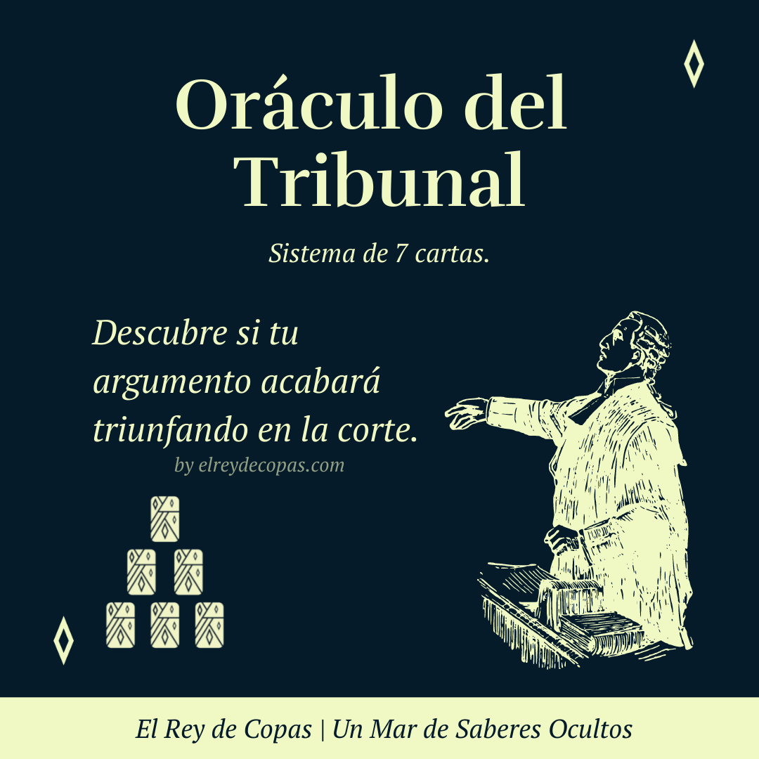 Oráculo del Tribunal -Baraja Española - esquema de tirada