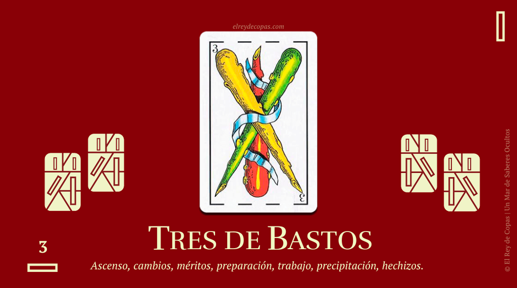 El Tres de Bastos y su significado en la Baraja Española