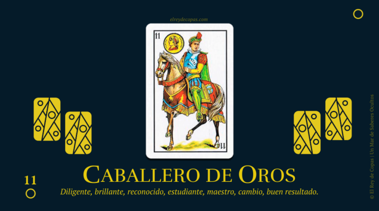 Caballero De Oros Baraja Espa Ola Significado Adivinatorio El Rey De